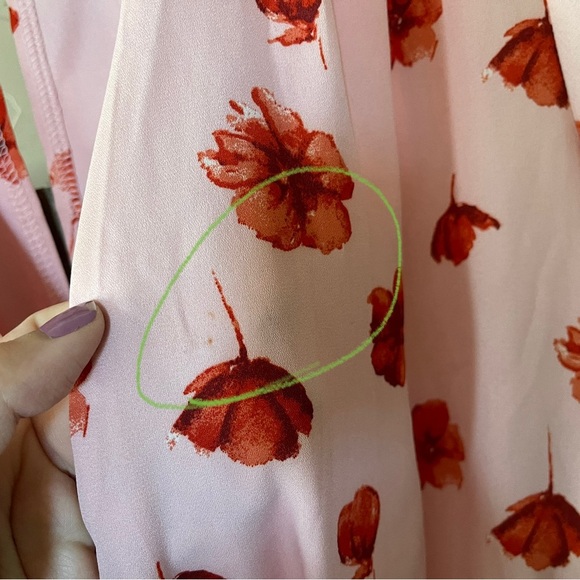 Lulu’s| Delvy Blush Pink Floral Print Surplice Romper, Barbiecore Style••• - Picture 16 of 16